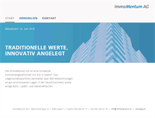 Tablet Screenshot of immomentum.ch
